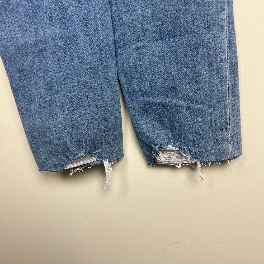True Religion Starr Jeans Women Mid Rise Cropped Straight Bite Out Hem 30 - Picture 9 of 13